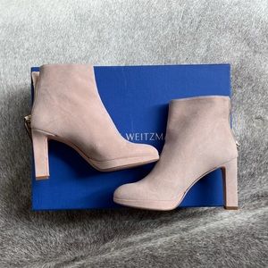 NEW Stuart Weitzman Platform Suede Ankle Boots